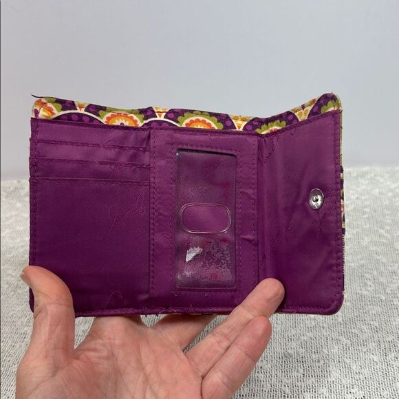 VERA BRADLEY Plum Crazy Kisslock Wallet - Picture 6 of 7